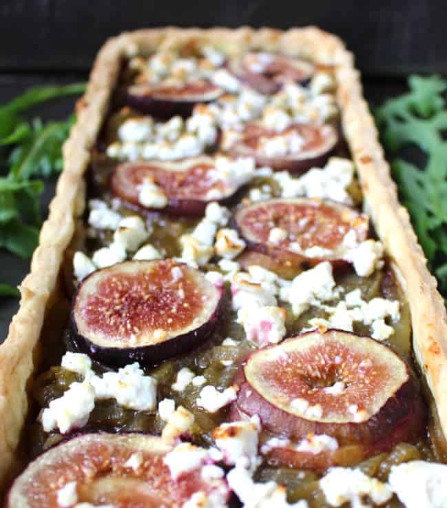 Onion, Fig and Feta Tart