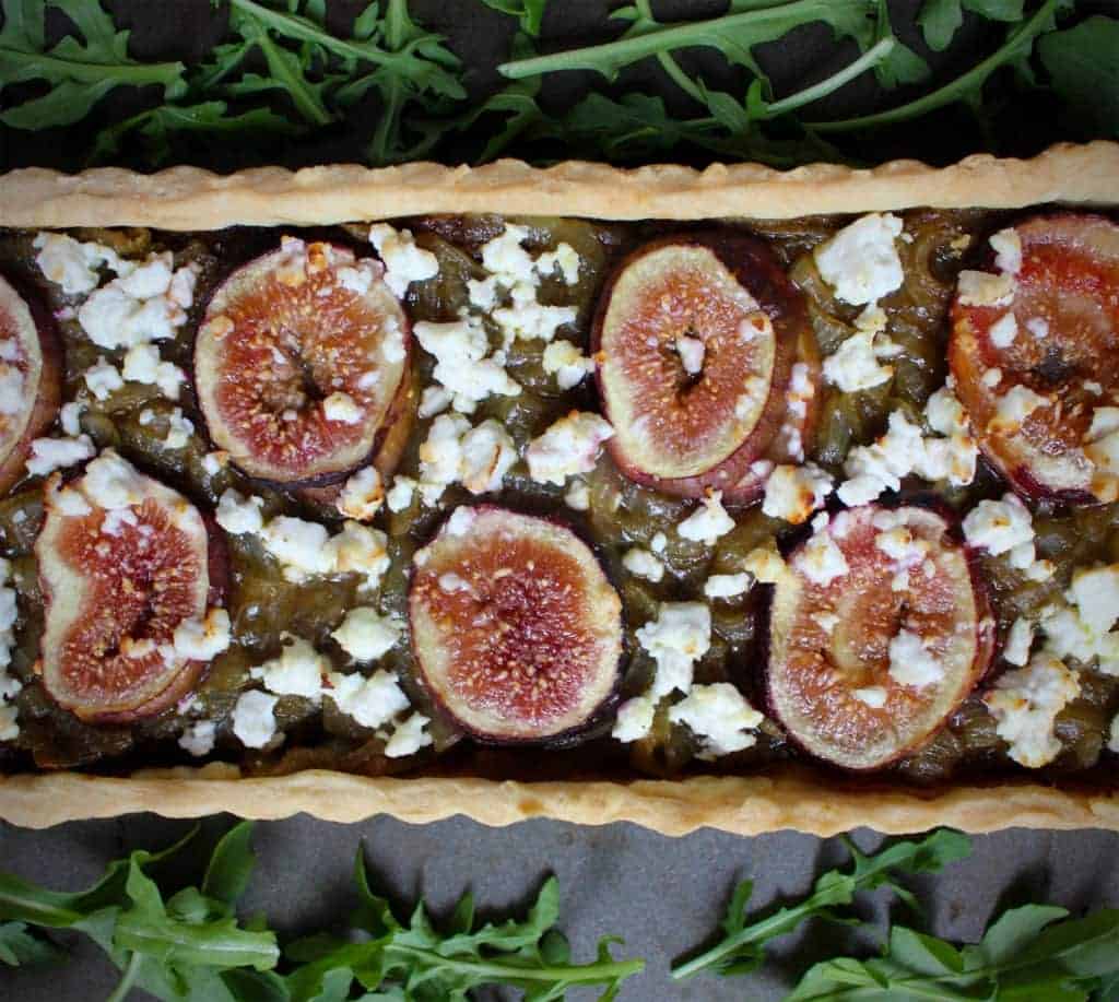 Onion, Fig and Feta Tart