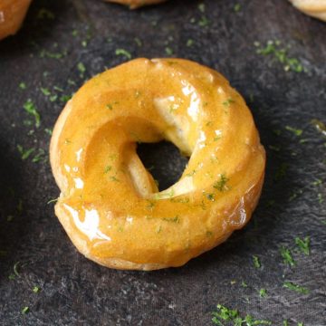 Honey Lemon Glazed Cruller Donuts