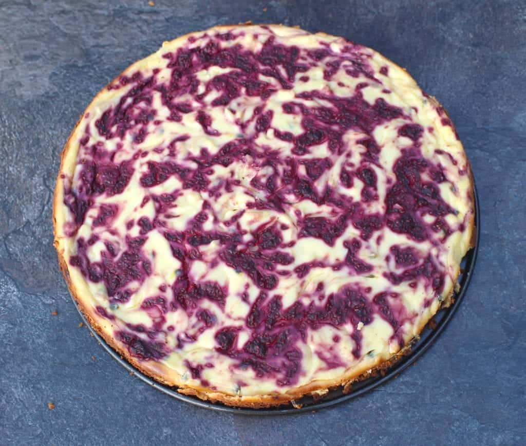 Passion Fruit and Raspberry Cheesecake