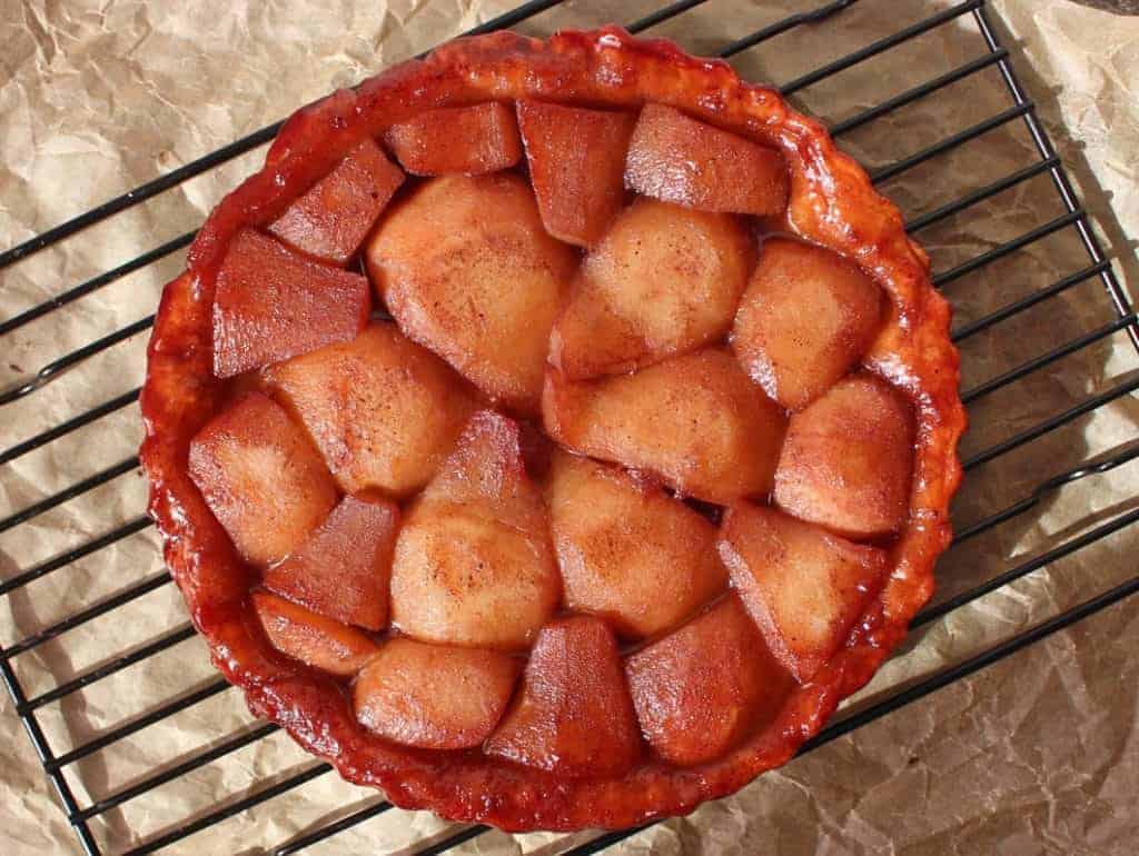 Red Wine Pear Tarte Tatin