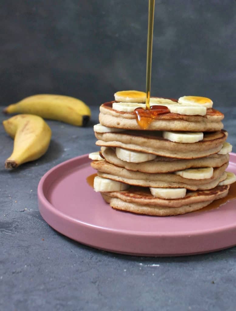 Gluten Free Buckwheat Banana Pancakes