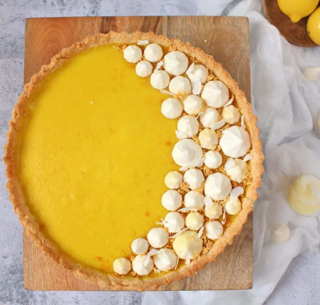 Eggless, Dairy Free Vegan Lemon Tart