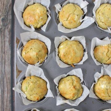 Zucchini Muffins with Goat Cheese