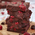 Stack of Raspberry Brownies