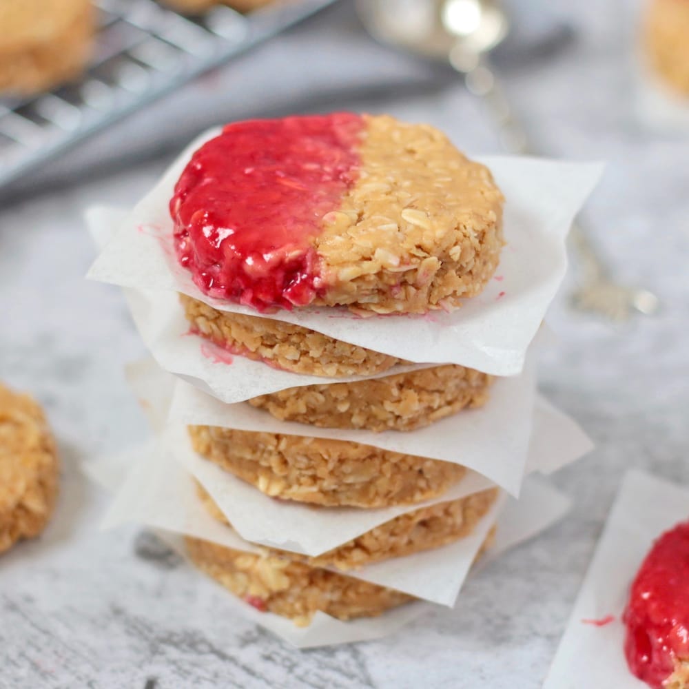 Stack of Peanut Butter Cookies