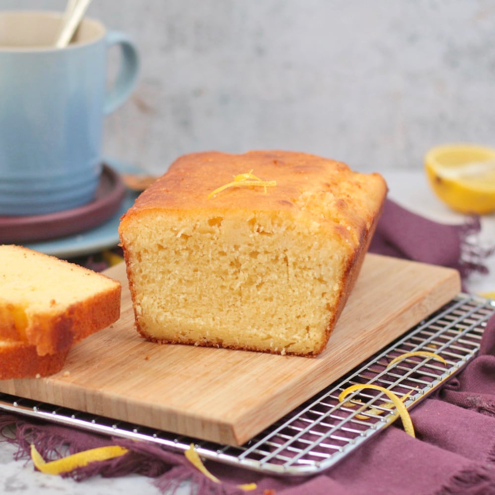 Sliced Lemon Drizzle Loaf