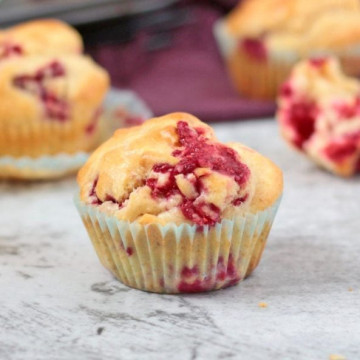 Light Lemon Raspberry Muffins - A Baking Journey
