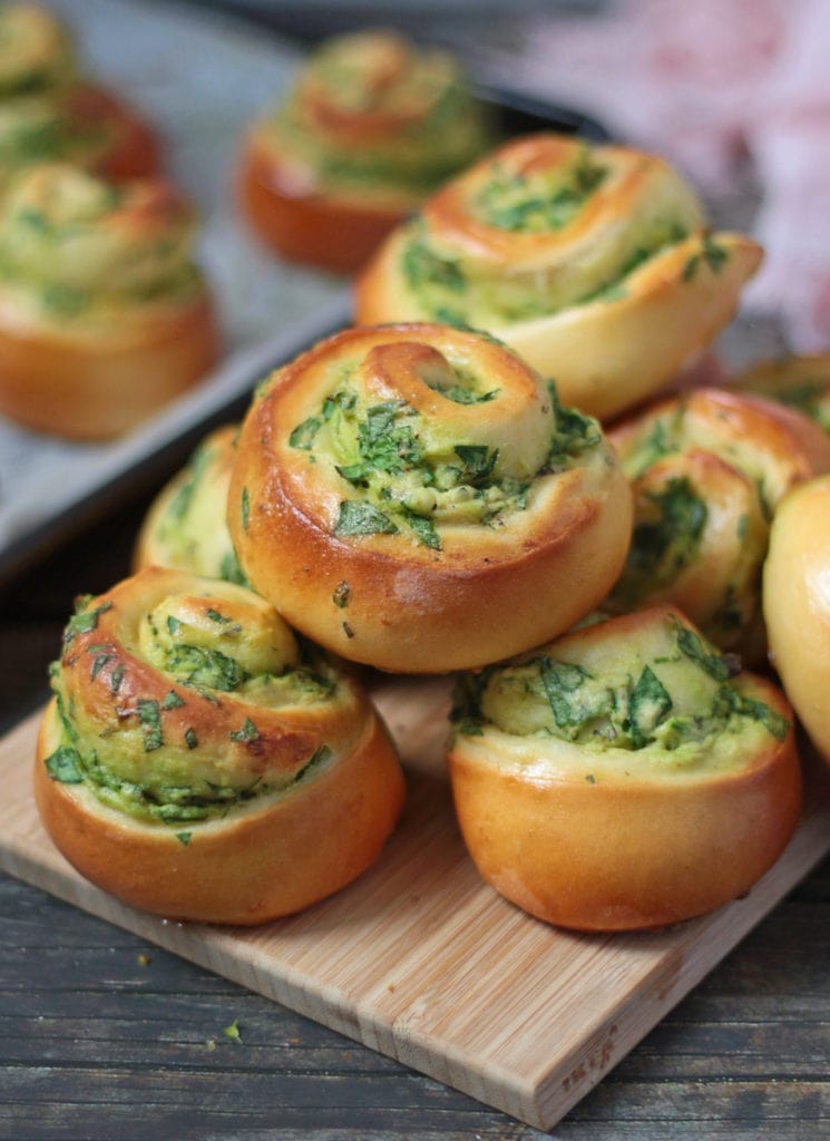 Stack of Savoury Rolls