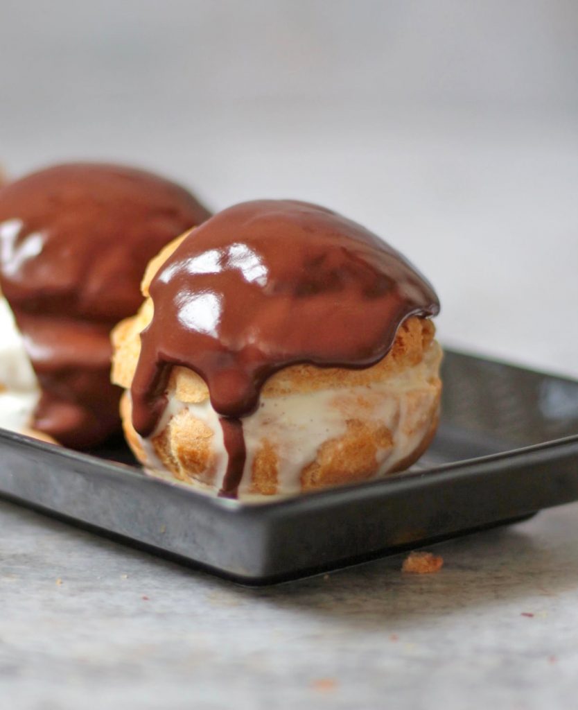 Classic French Profiteroles with Chocolate Sauce - A Baking Journey