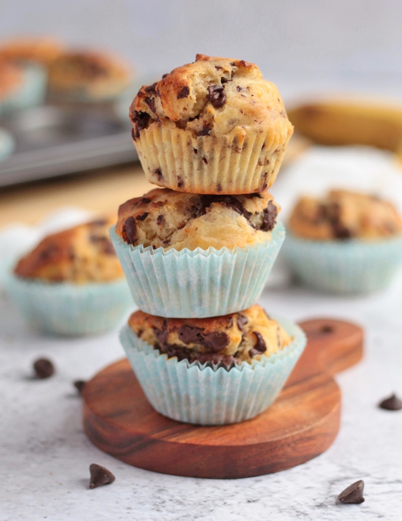 Stack of 3 Banana Muffins