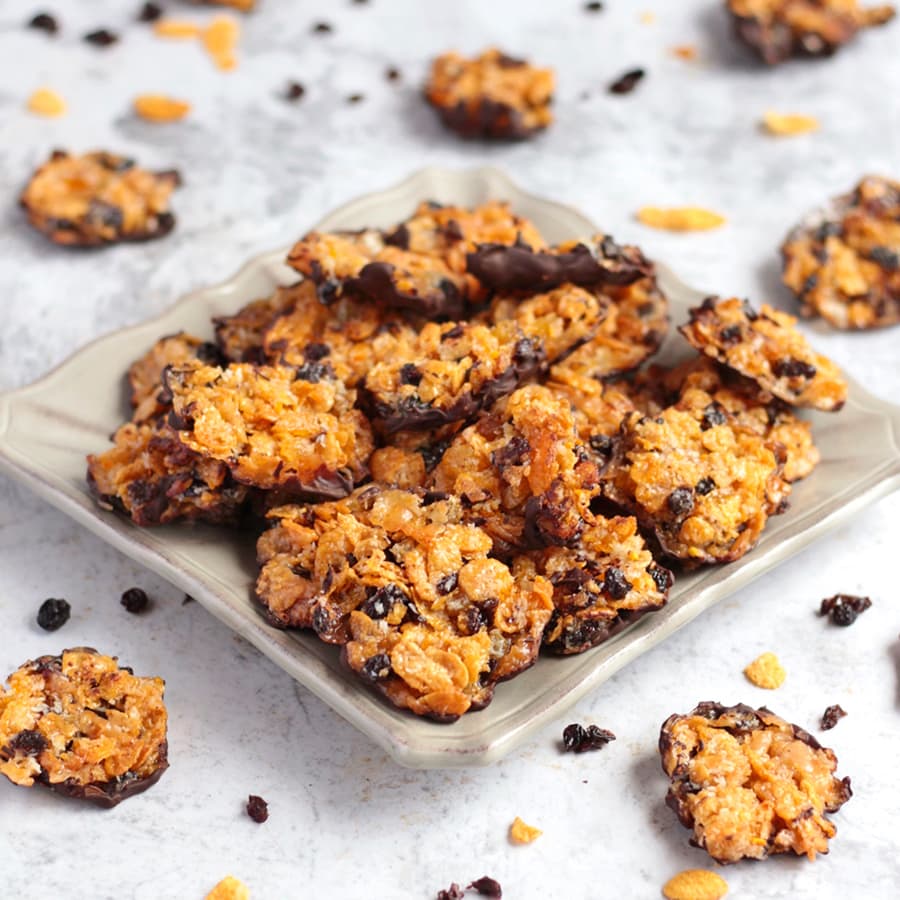 Florentine Cookies on a Plate