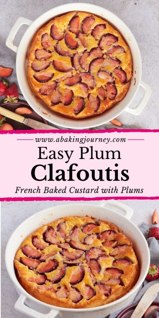 Easy Plum Clafoutis