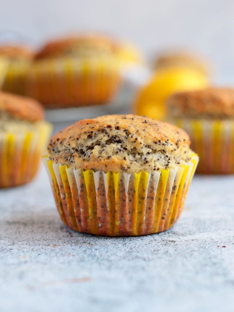 Close up on one Lemon Muffin