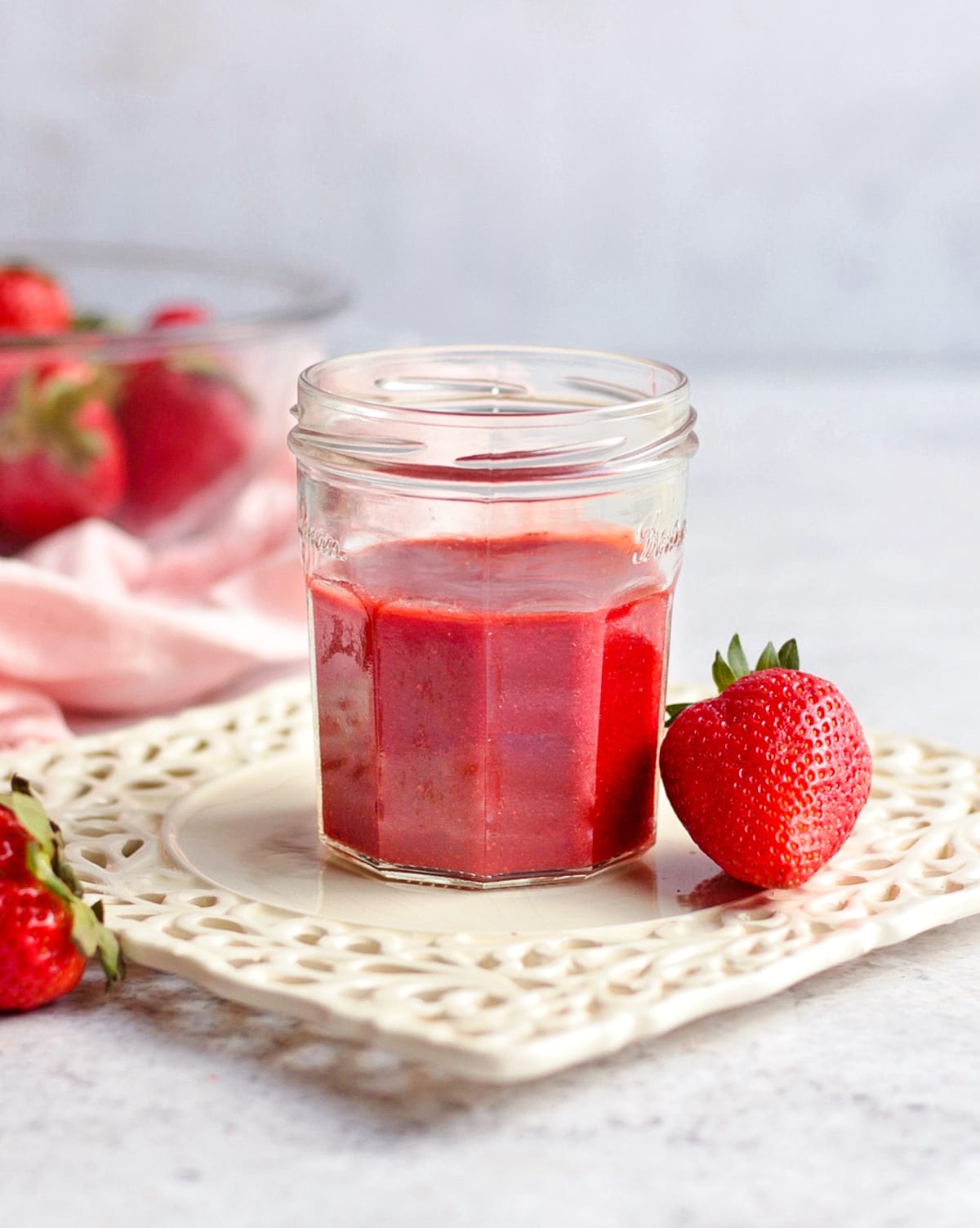 Coulis in a Glass Jar.