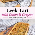 Leek Tart with Onion and Gruyere
