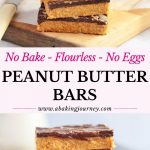 No Bake Flourless No Eggs Peanut Butter bars