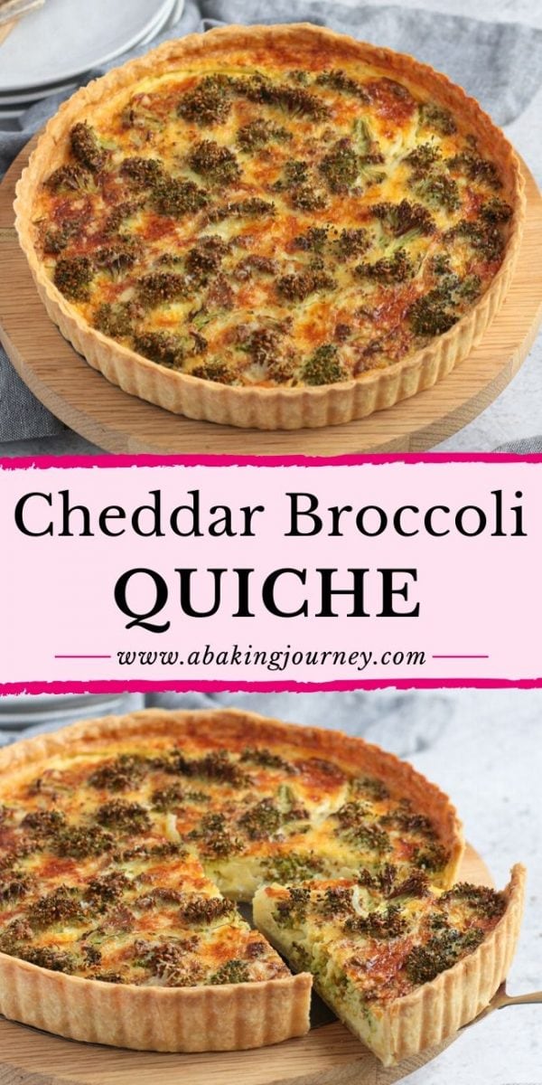 Cheddar Broccoli Quiche