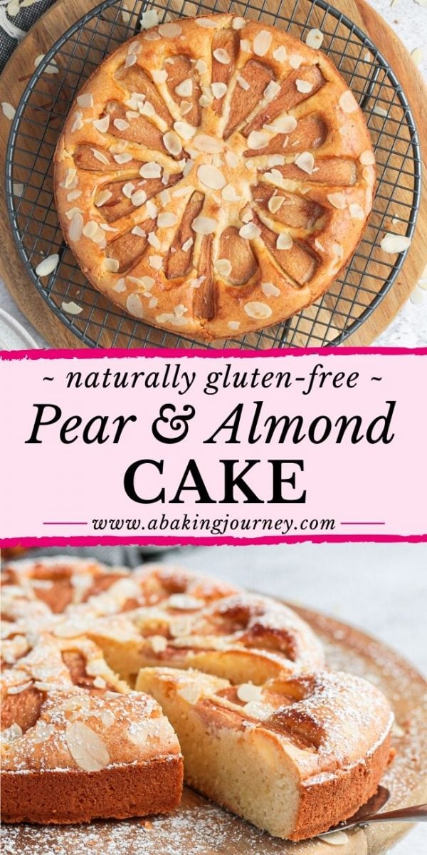 Naturally Gluten-Free Pear & Almond Cake