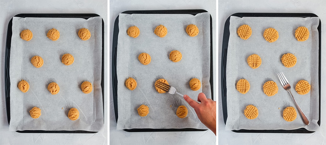 Process Shot: shaping the cookies