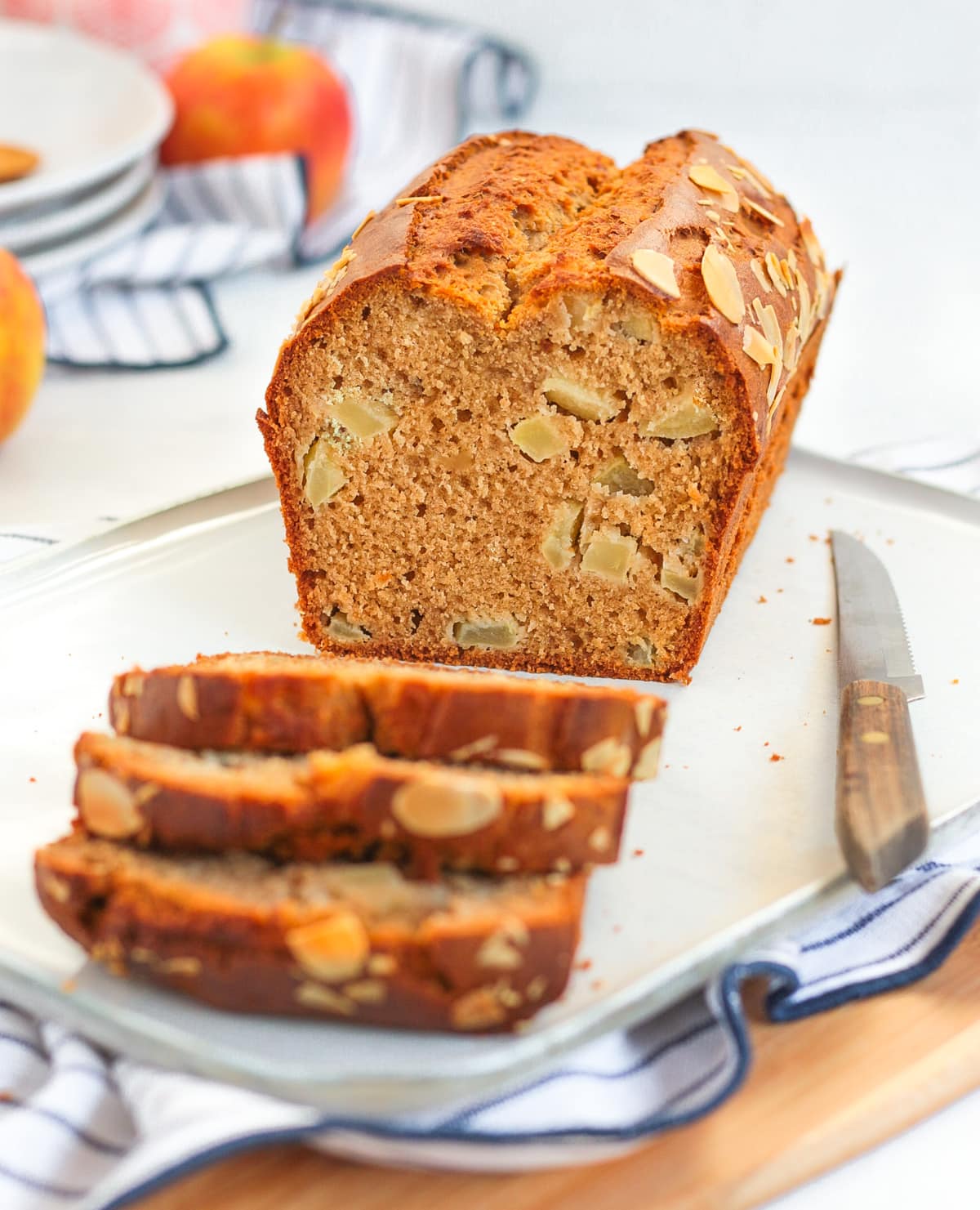 Apple Loaf Cake with Applesauce - A Baking Journey