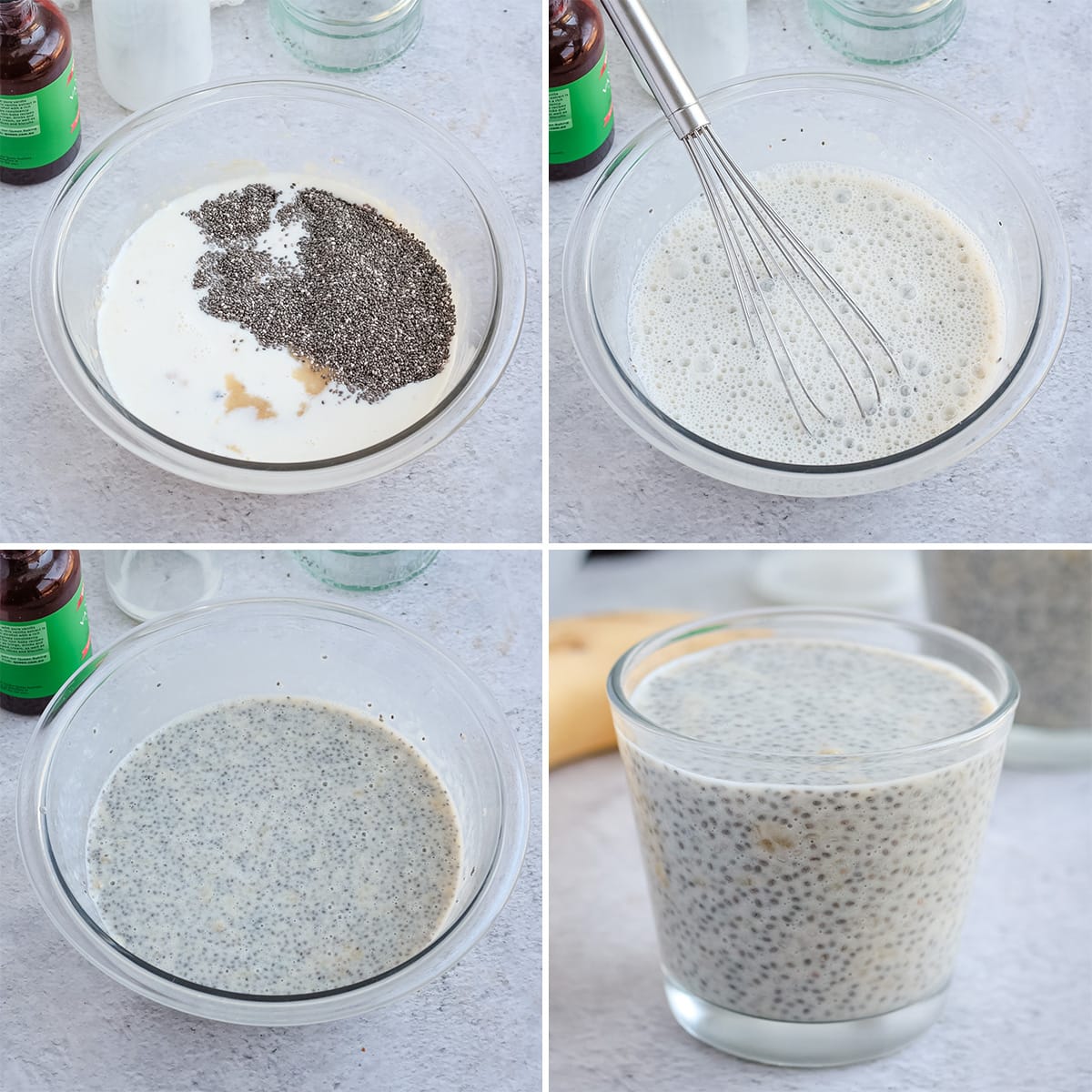 Process Shot: soaking the chia seeds