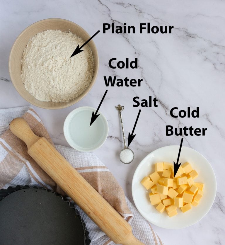 Savoury Shortcrust Pastry for Quiche and Tarts