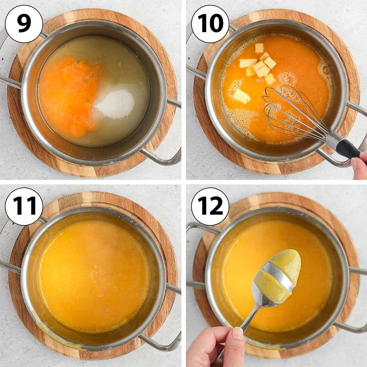 Process Shot Collage: making the lemon curd.