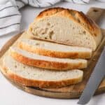 3 slices of bread cut off.