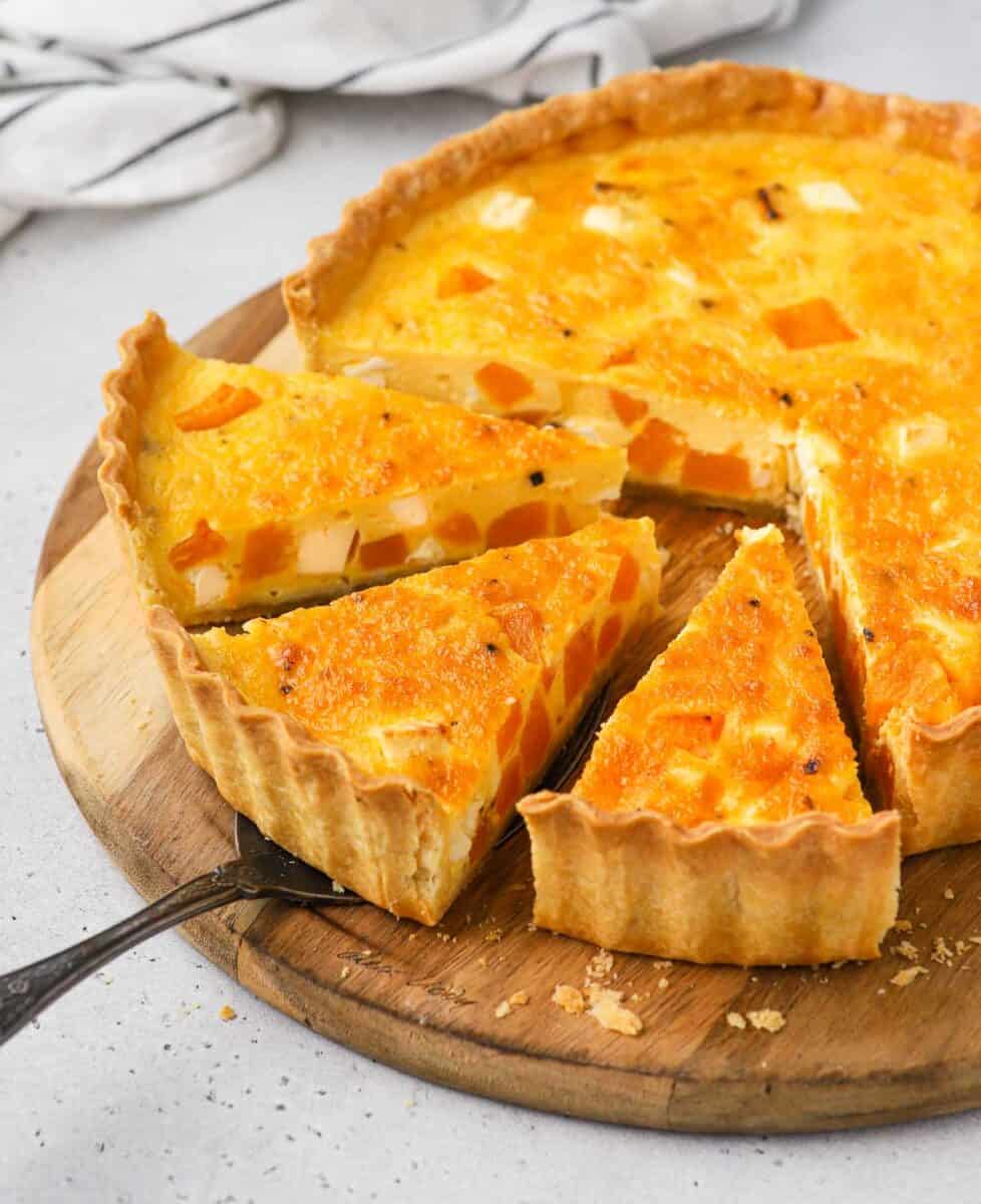 Roasted Pumpkin Quiche - A Baking Journey