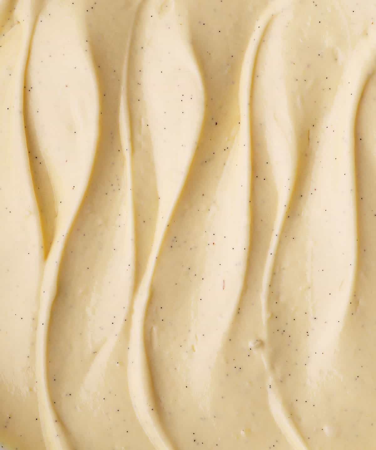 Close up waves of cream.