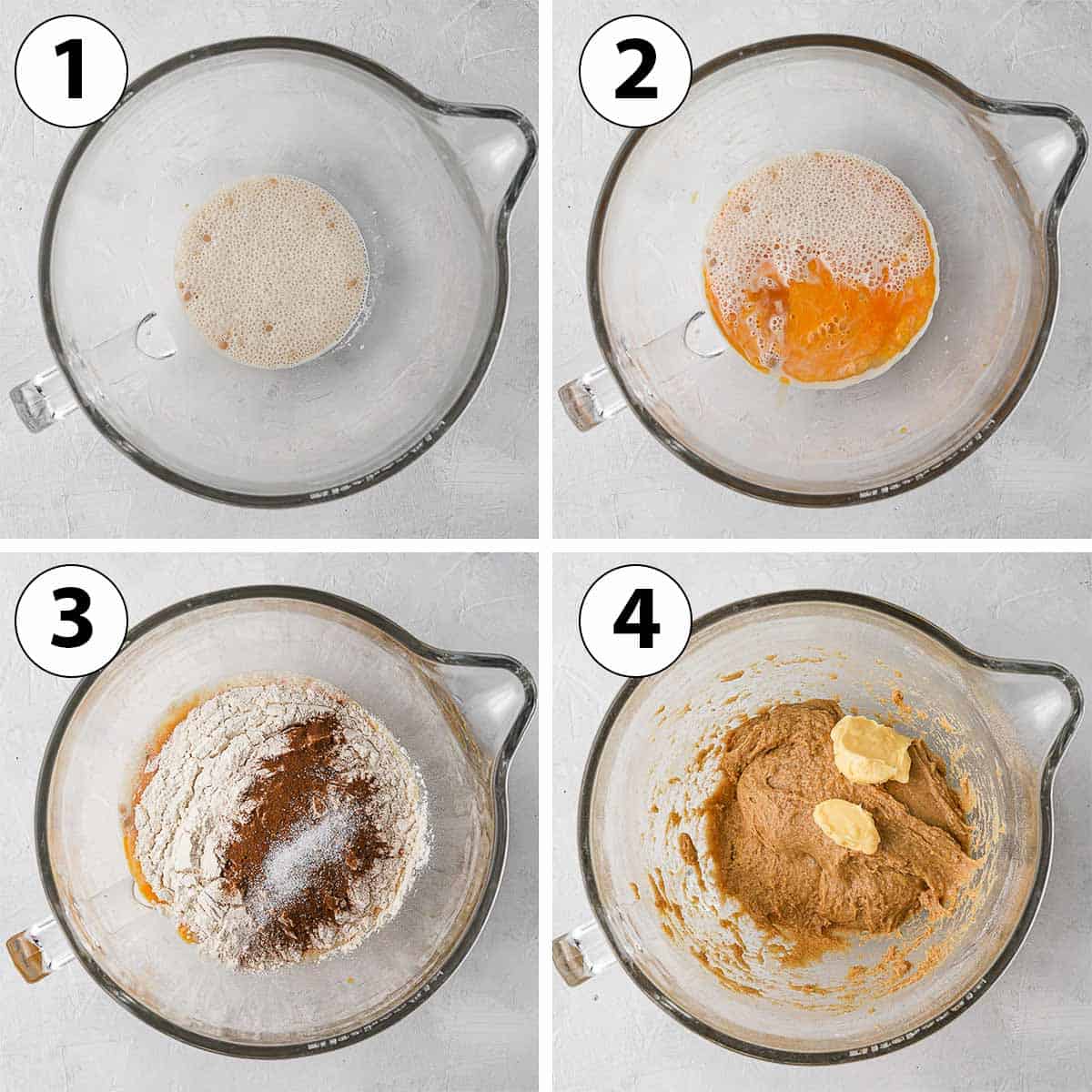 Process Shot Collage: making the babka dough.
