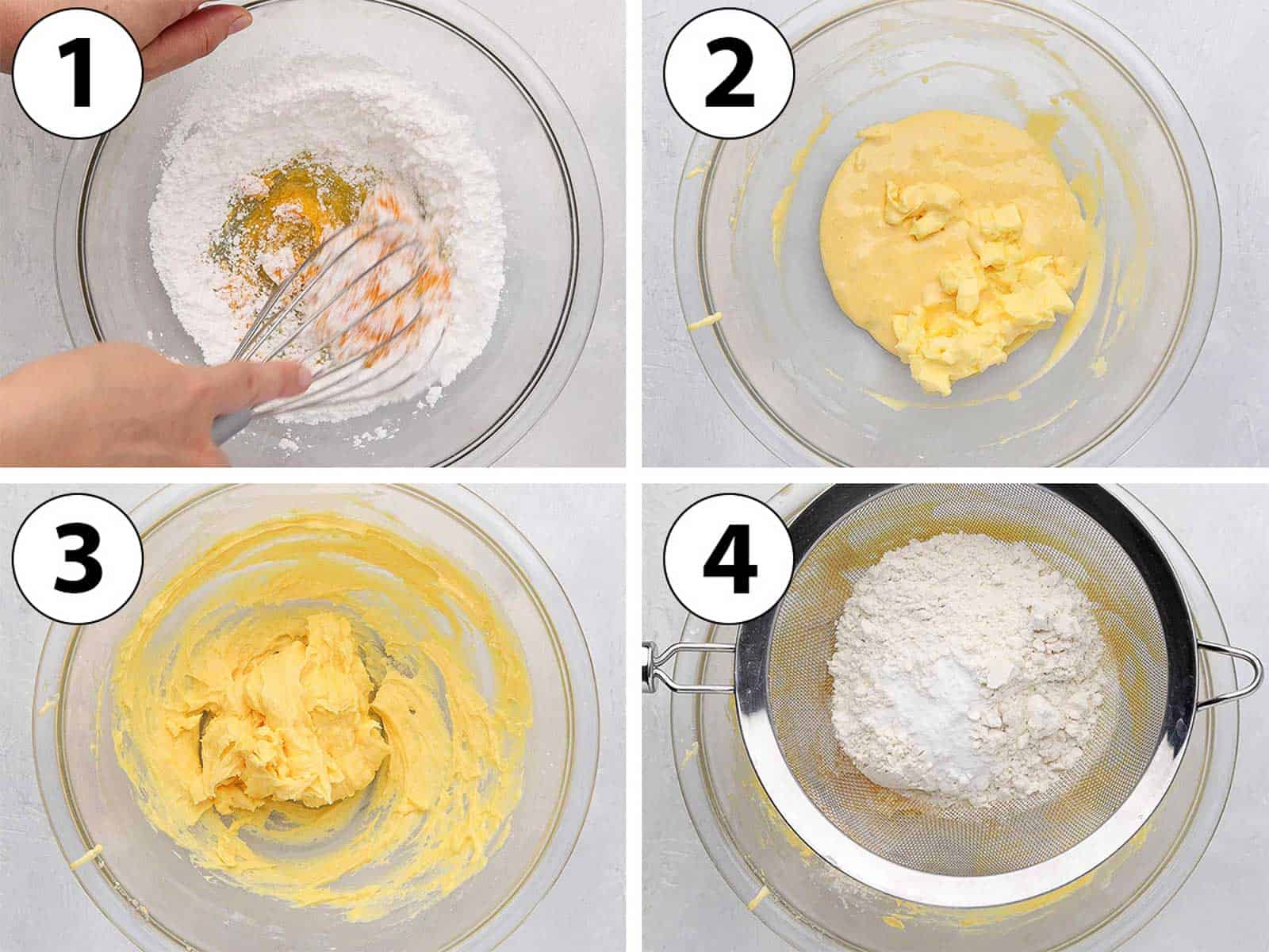 Process Shot Collage: preparing the sable dough.