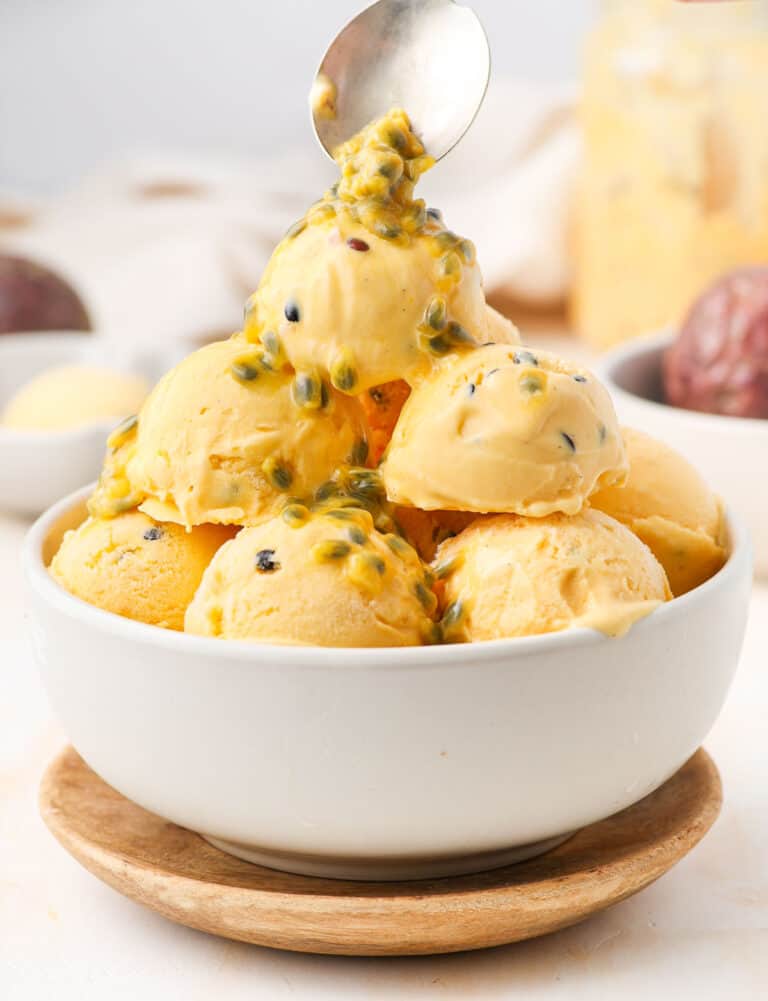 Passion Fruit Ice Cream A Baking Journey