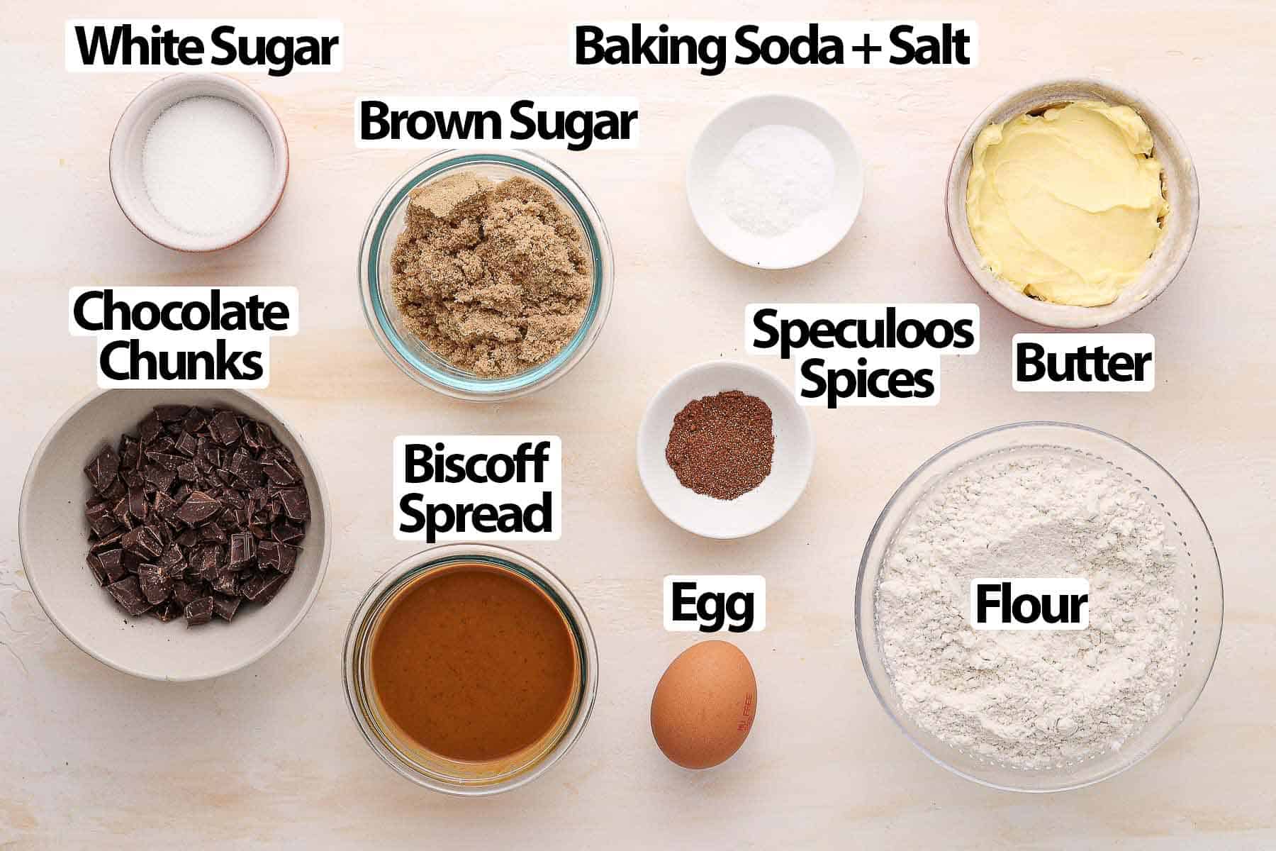 Ingredients on an orange surface.